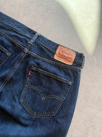 Levis 501 muške tamno plave farmerke (34x32)