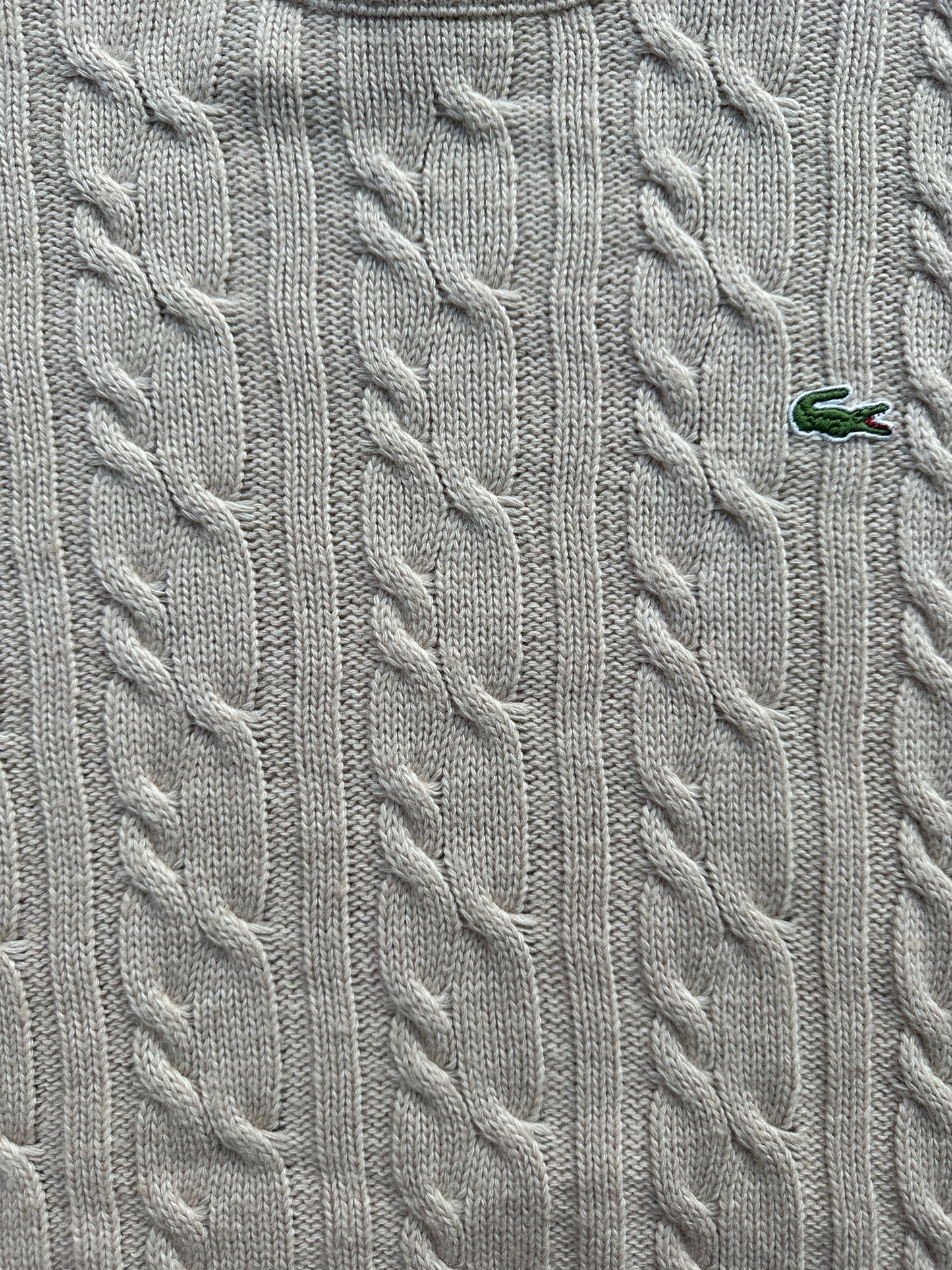 Lacoste vintage muški cable knit džemper (XXL)