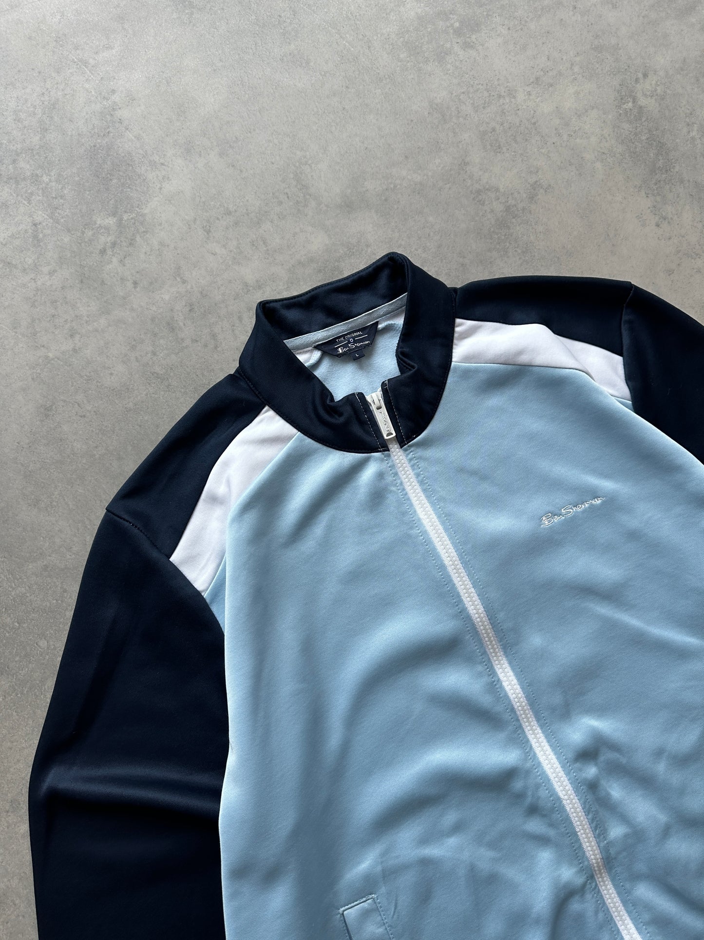 Ben Sherman muška plava zip dukserica (L)