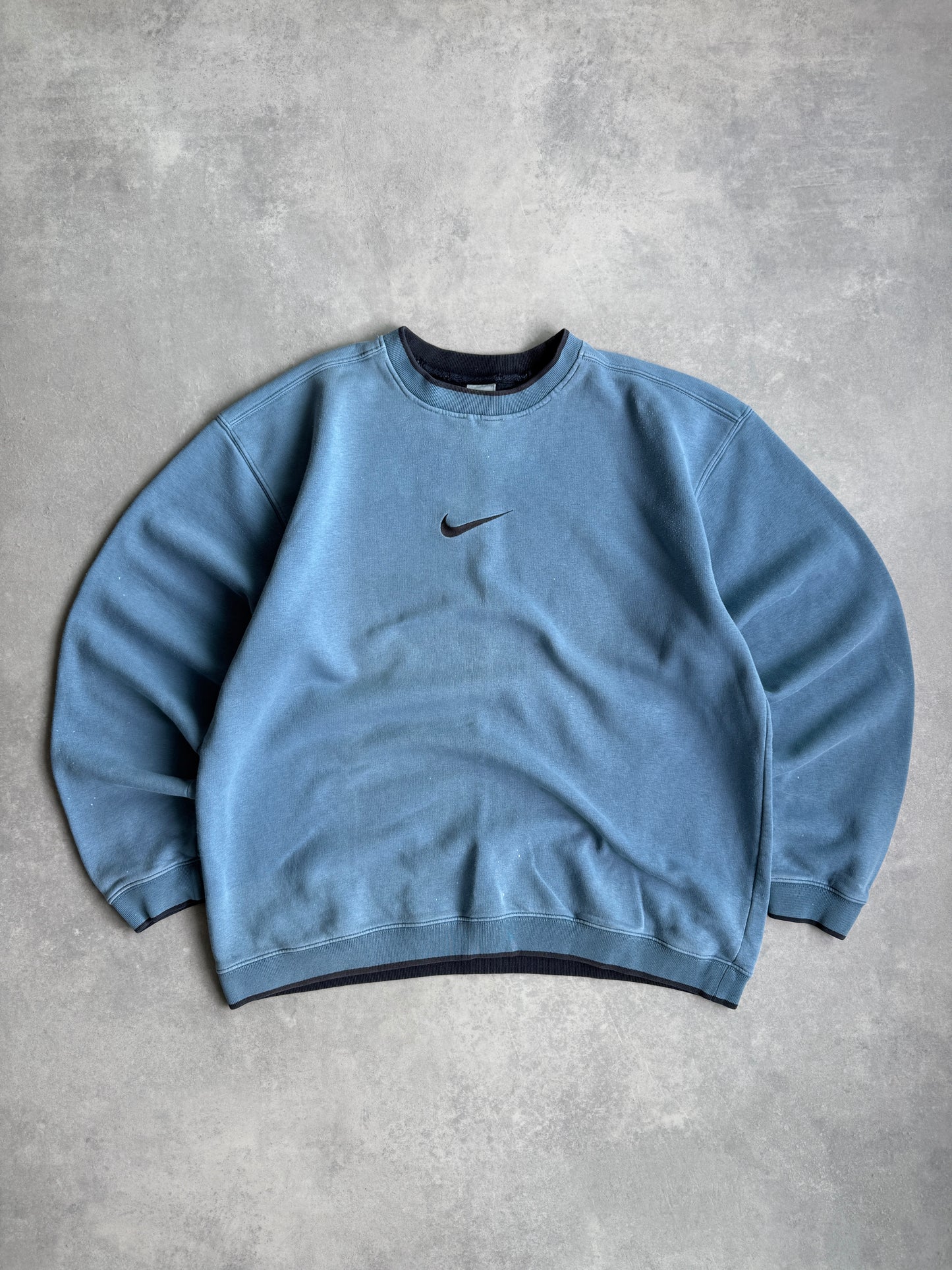 Nike vintage 90s muška plava dukserica (XXL)