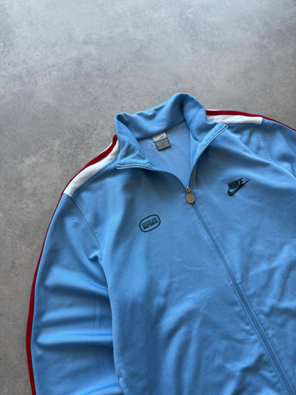 Nike 2000s muška baby blue zip dukserica (L)