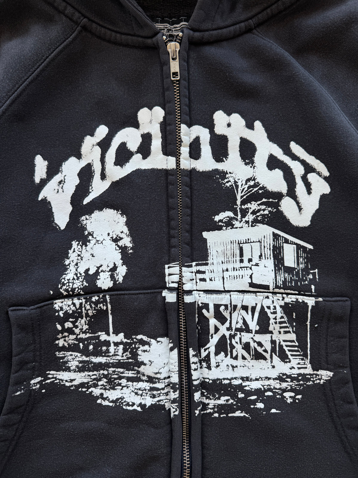 Vicinity muška heavy cotton boxy fit zip dukserica (S)
