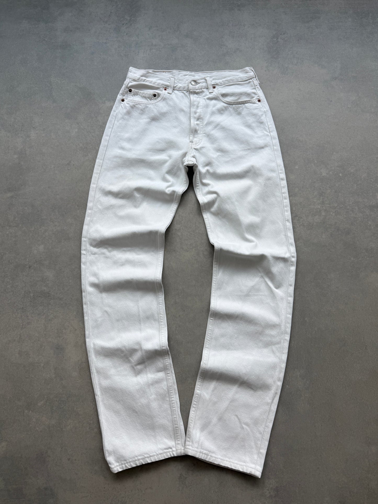 Levis 501 vintage 90s muške bijele farmerke (32x36)