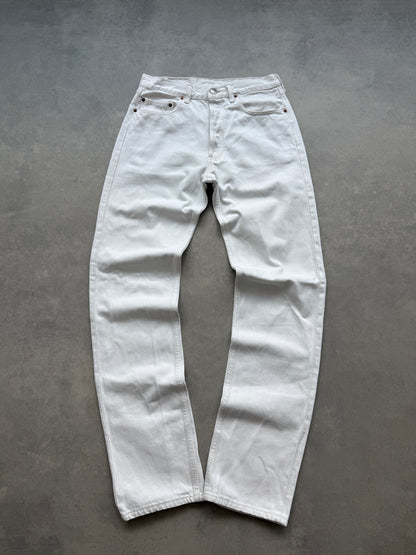 Levis 501 vintage 90s muške bijele farmerke (32x36)