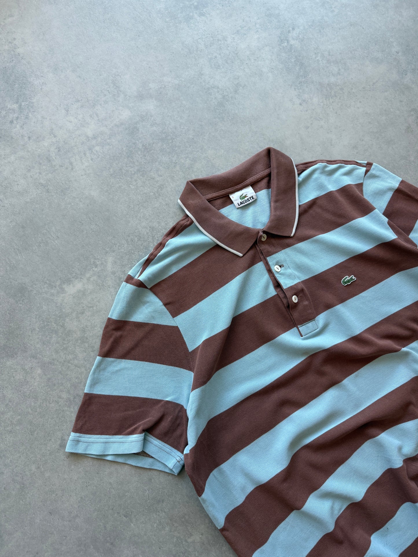 Lacoste vintage muška prugasta polo majica (XL)