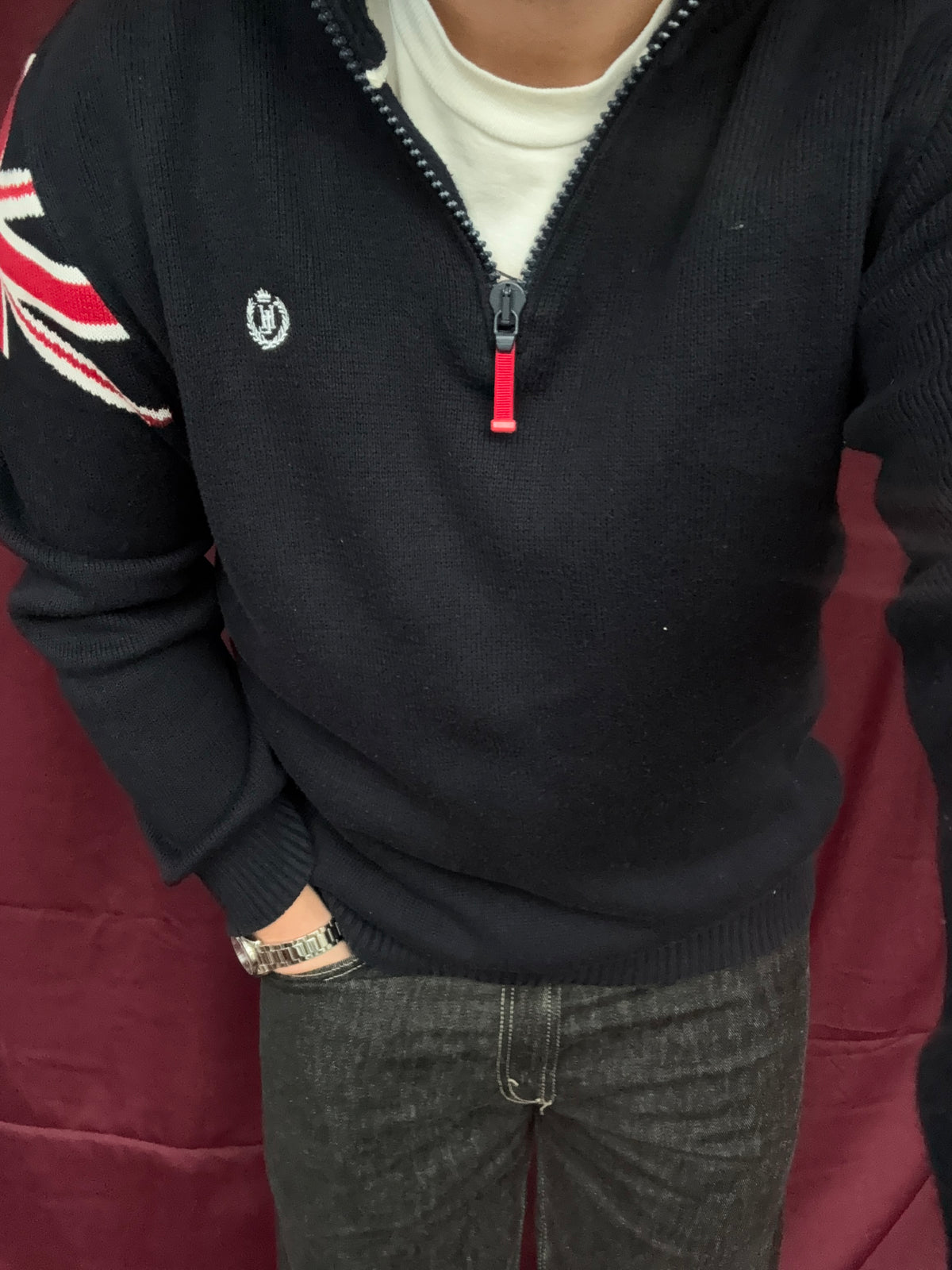 Henry Lloyd 1/4 zip muški džemper (XL)