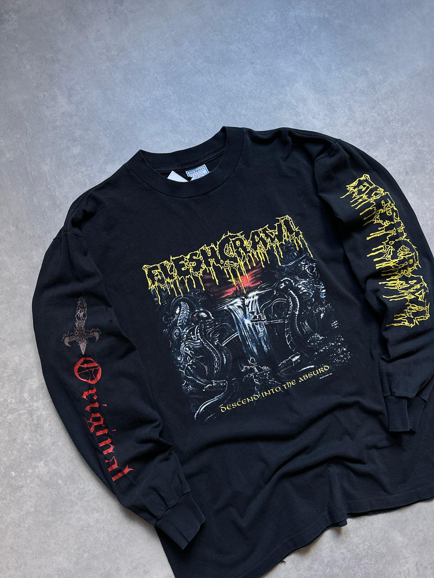 Fleshcrawl vintage 1992 muška bend majica (XL)