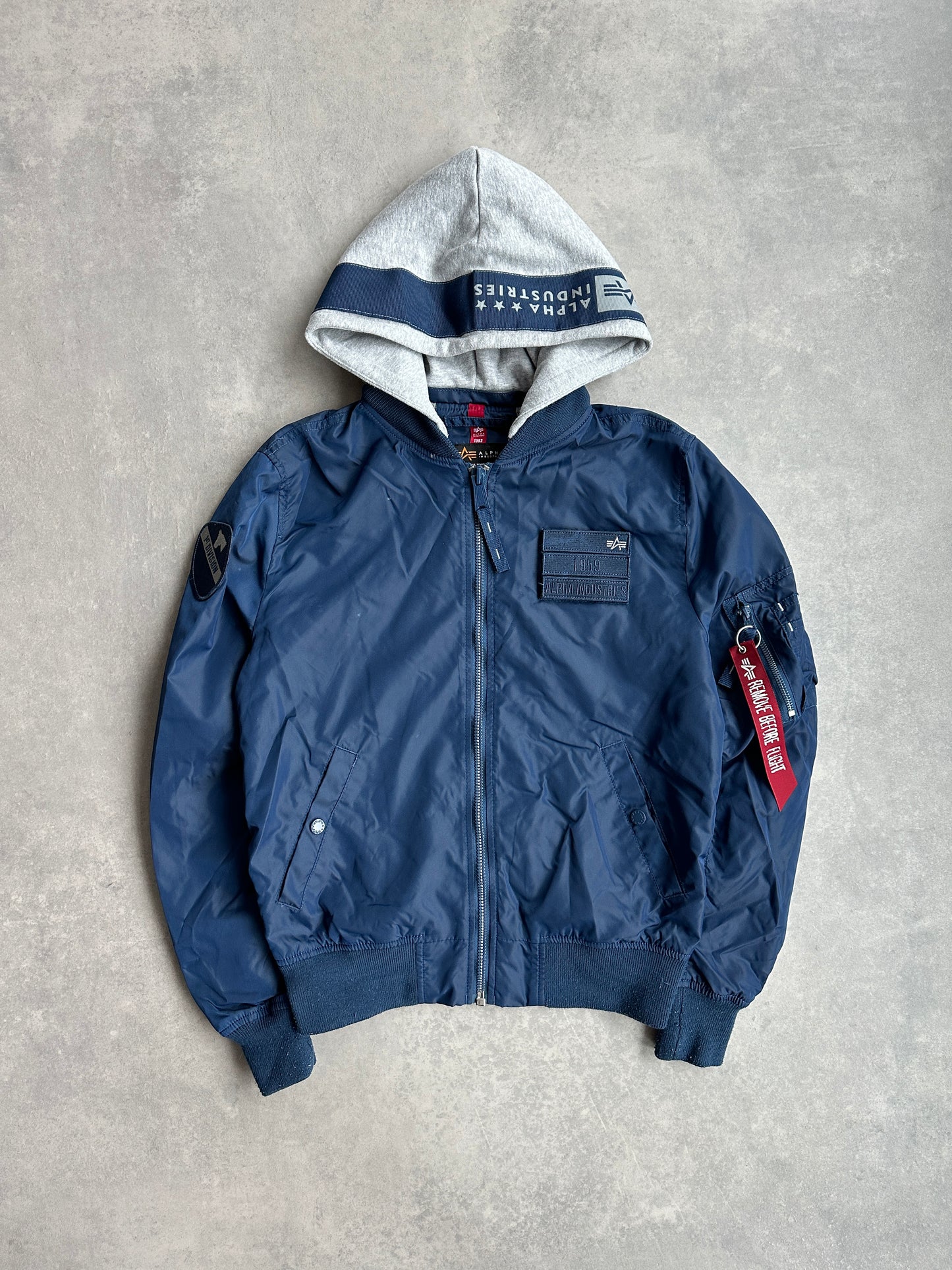 Alpha Industries muška navy plava proljetna jakna (S)