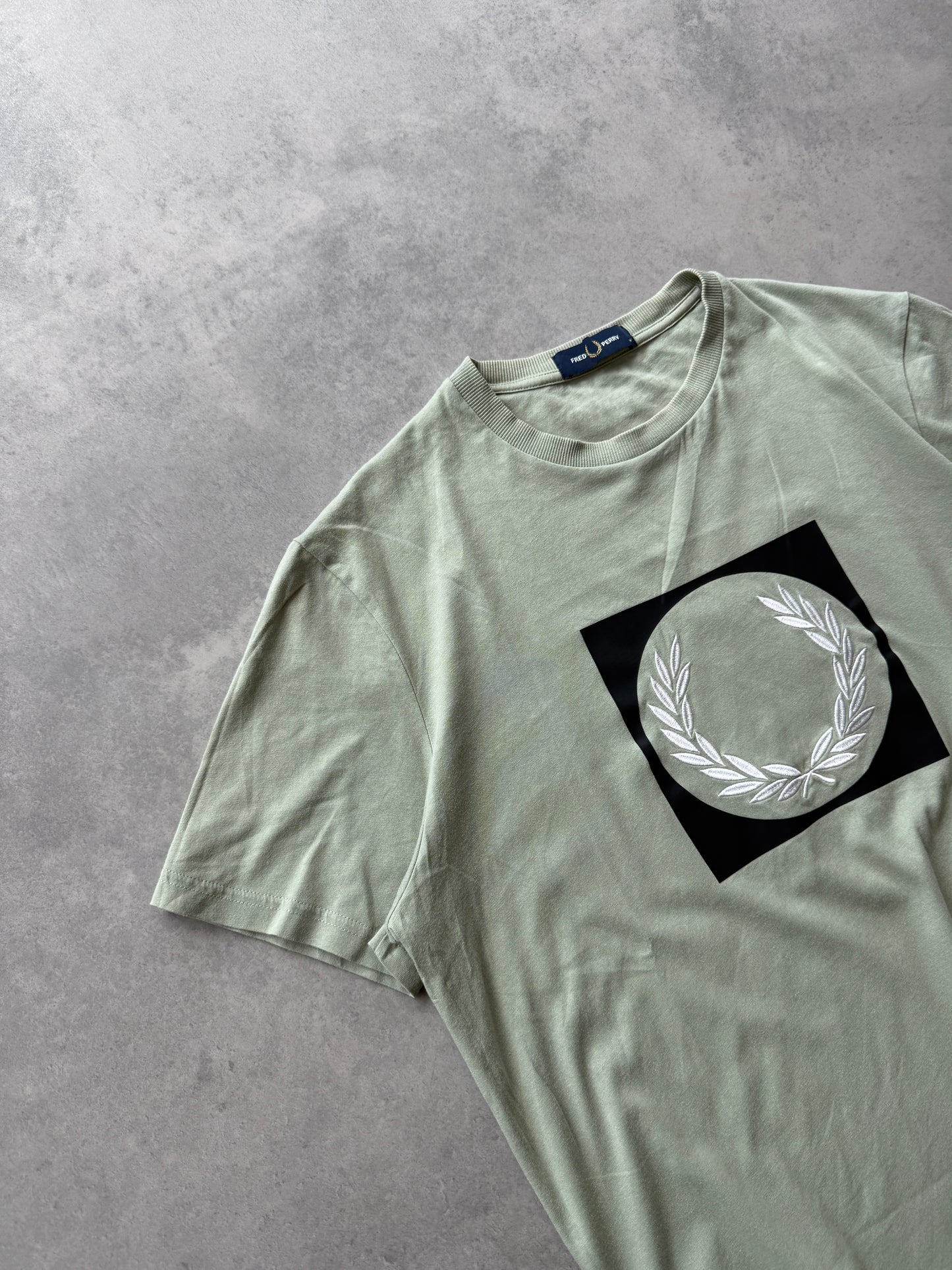 Fred Perry muška zelena majica (M)