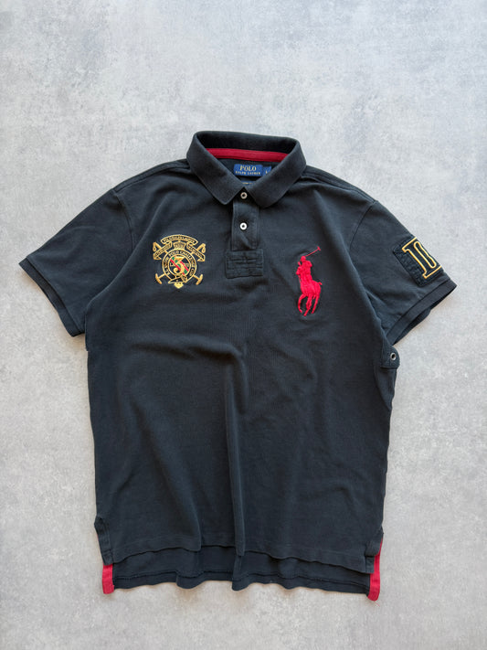 Polo by Ralph Lauren Big Pony muška crna retro polo majica (L)