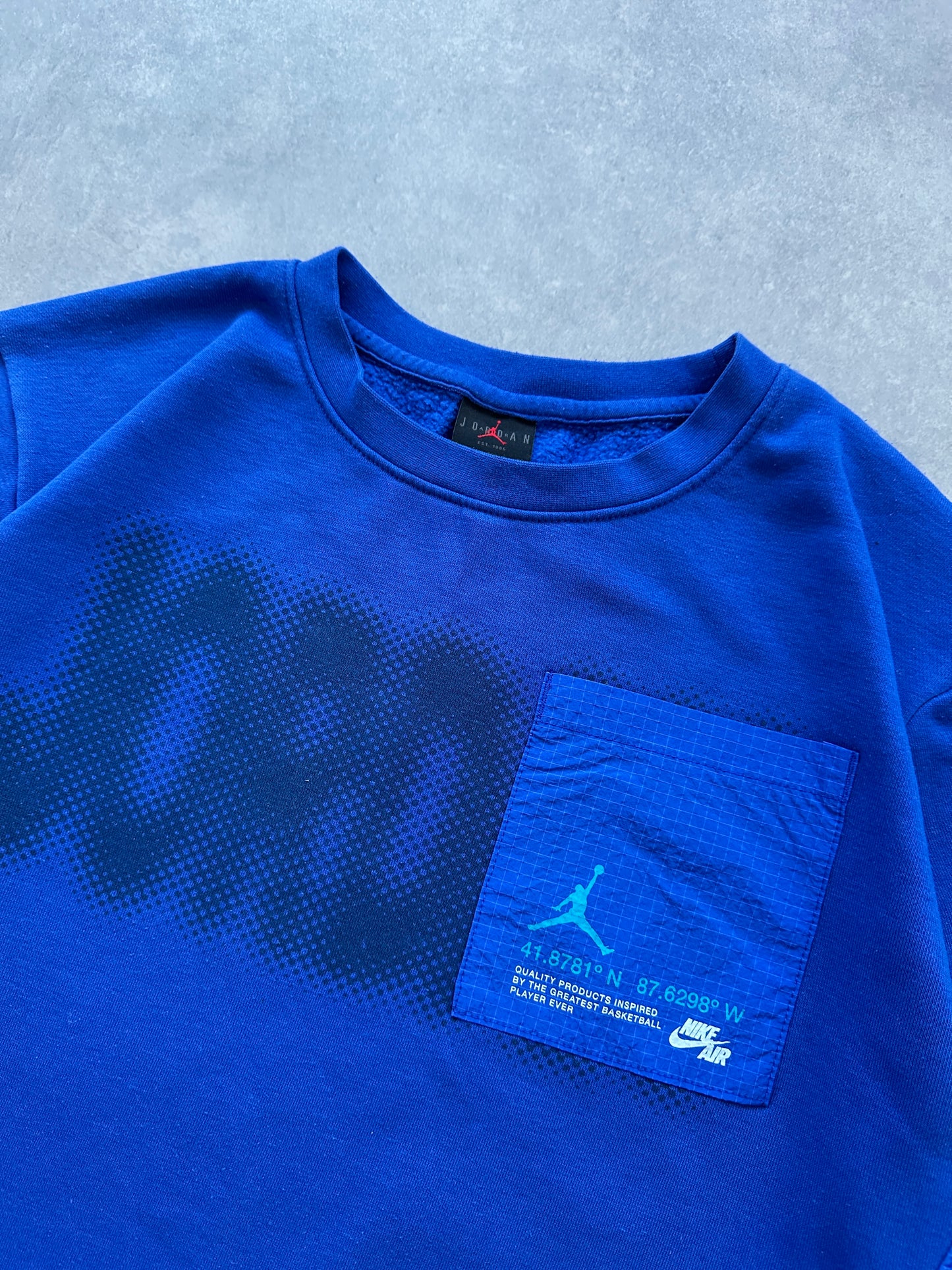 Nike Air Jordan djecija plava dukserica (XL)