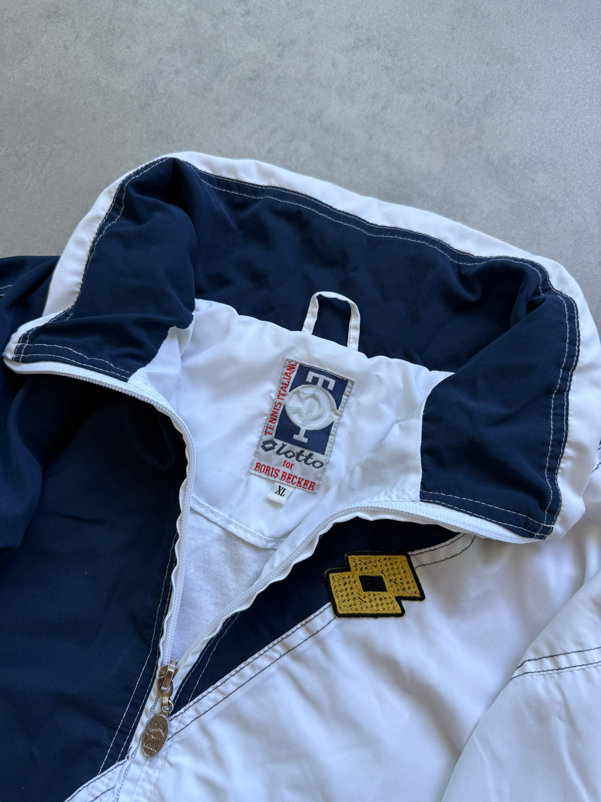 Lotto for Boris Becker vintage 90s muška šuškava dukserica (XL)