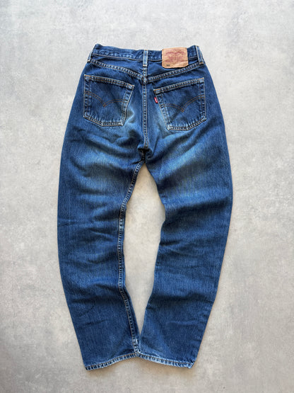 Levis 501 ženske tamno plave farmerke (29x32)
