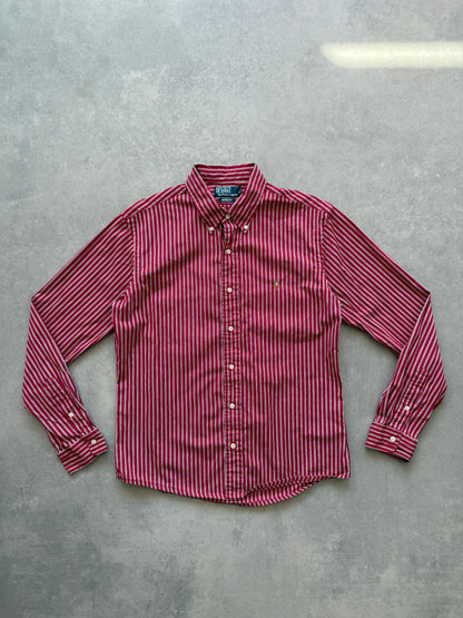 Polo by Ralph Lauren vintage muška crvena prugasta košulja (M)