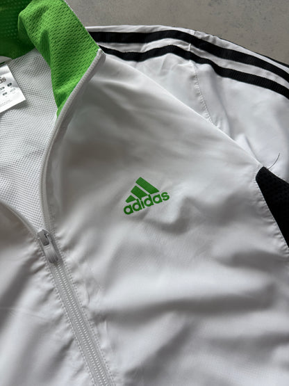 Adidas 2000s muška bijela šuškava dukserica (S)
