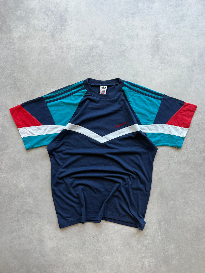 Adidas vintage 80s muška color block majica (S)