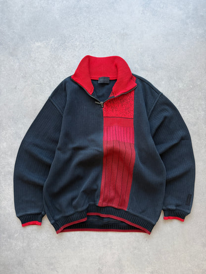 Carlo Colucci retro muški 1/4 zip džemper (L)