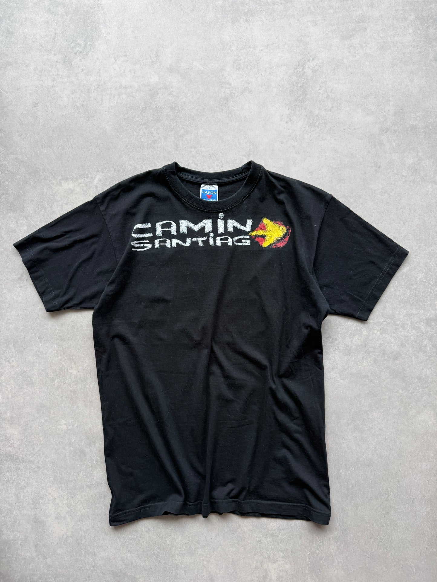 Camin Santiag retro muška crna majica (L)