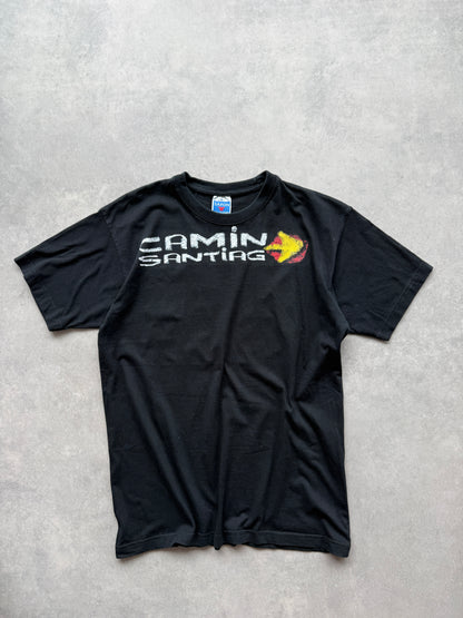 Camin Santiag retro muška crna majica (L)