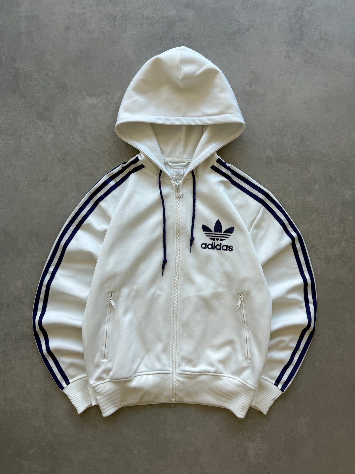 Adidas retro ženska oversized bijela dukserica (S)