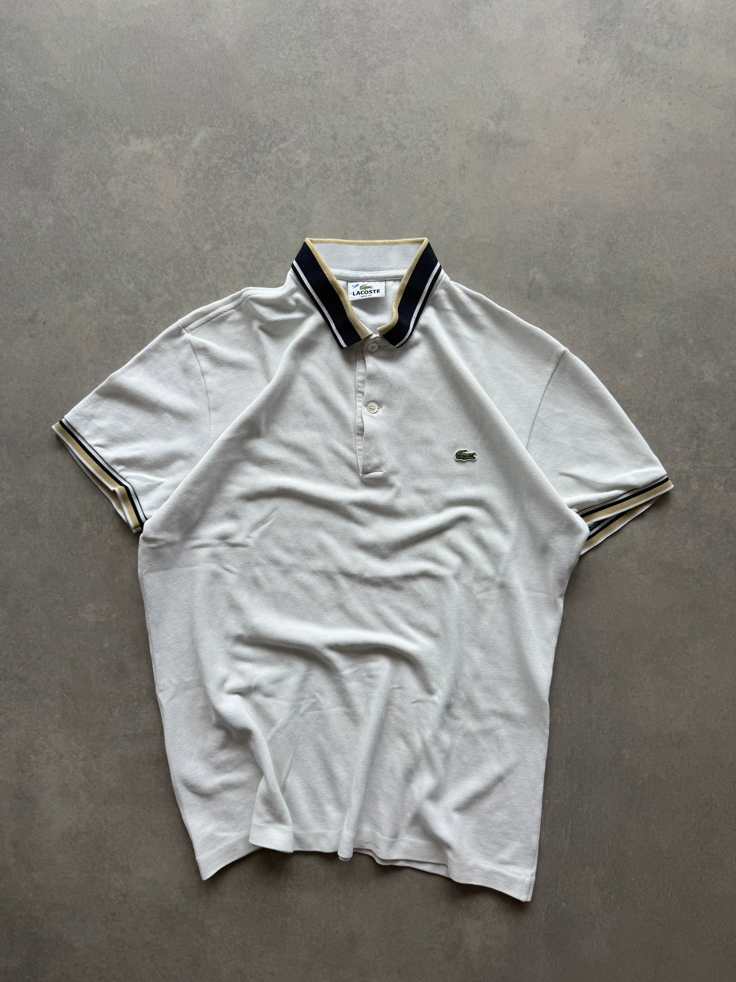 Lacoste muška retro bijela majica (M)