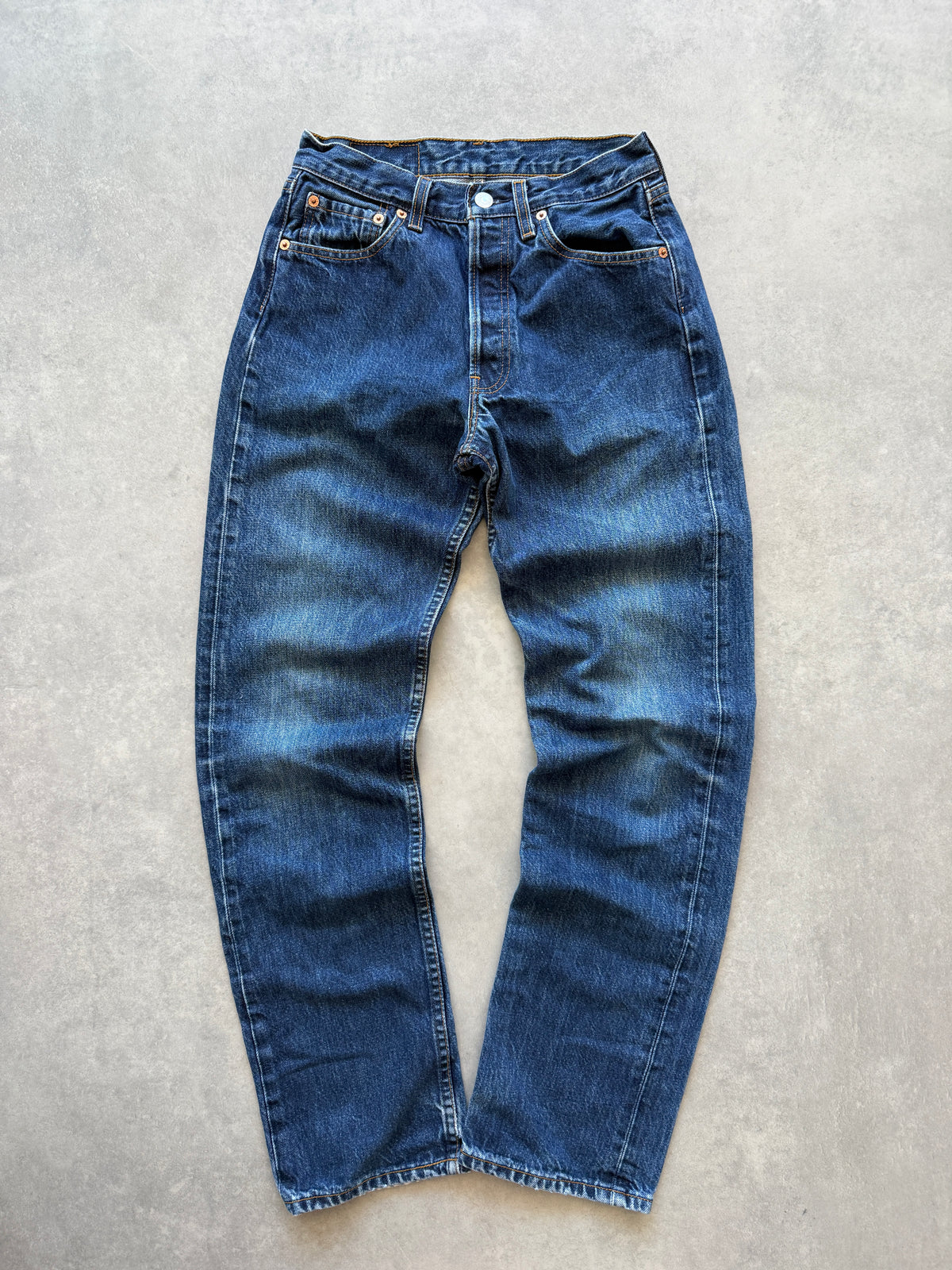 Levis 501 ženske tamno plave farmerke (29x32)