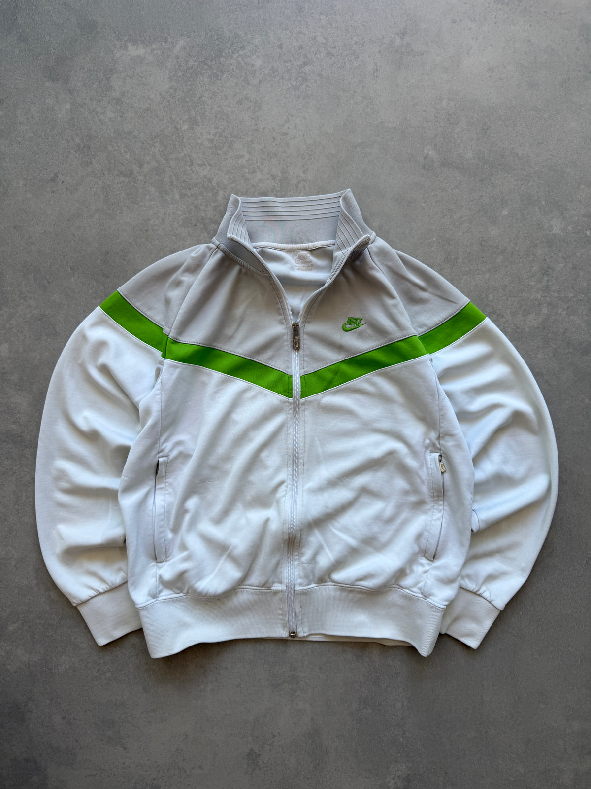 Nike 2000s muška bijela zip up dukserica (M)