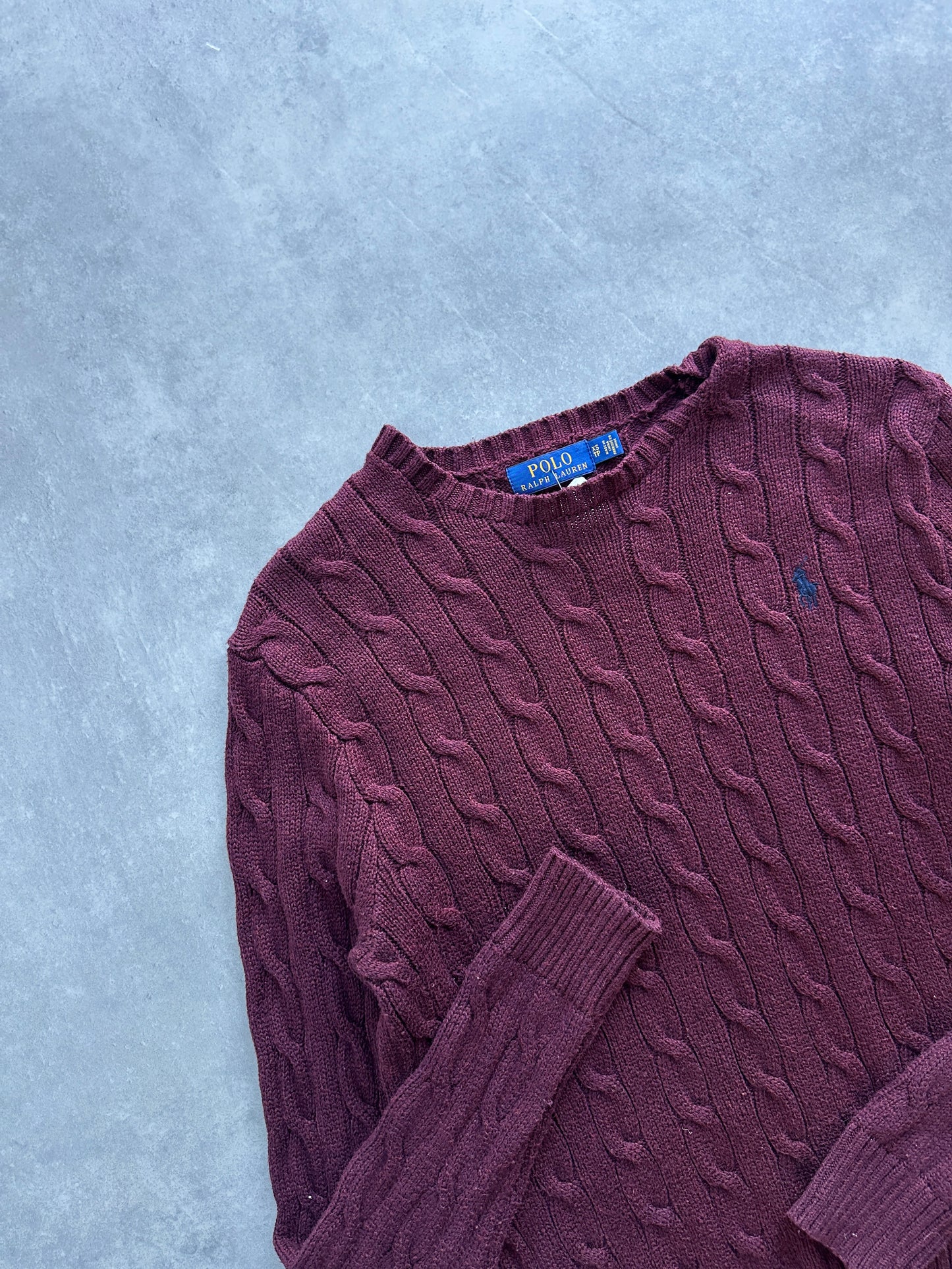 Polo by Ralph Lauren muški cable knit džemper (XS)