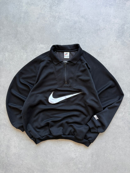 Nike 90s 1/4 zip muška oversized crna dukserica (S)