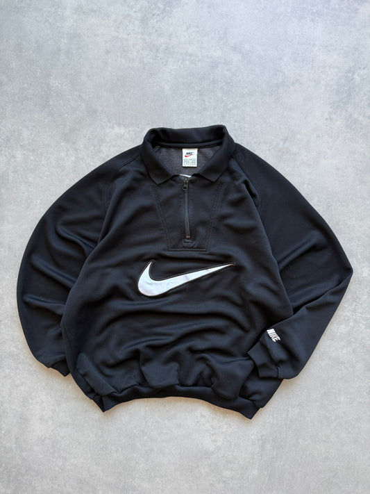 Nike 90s 1/4 zip muška oversized crna dukserica (S)