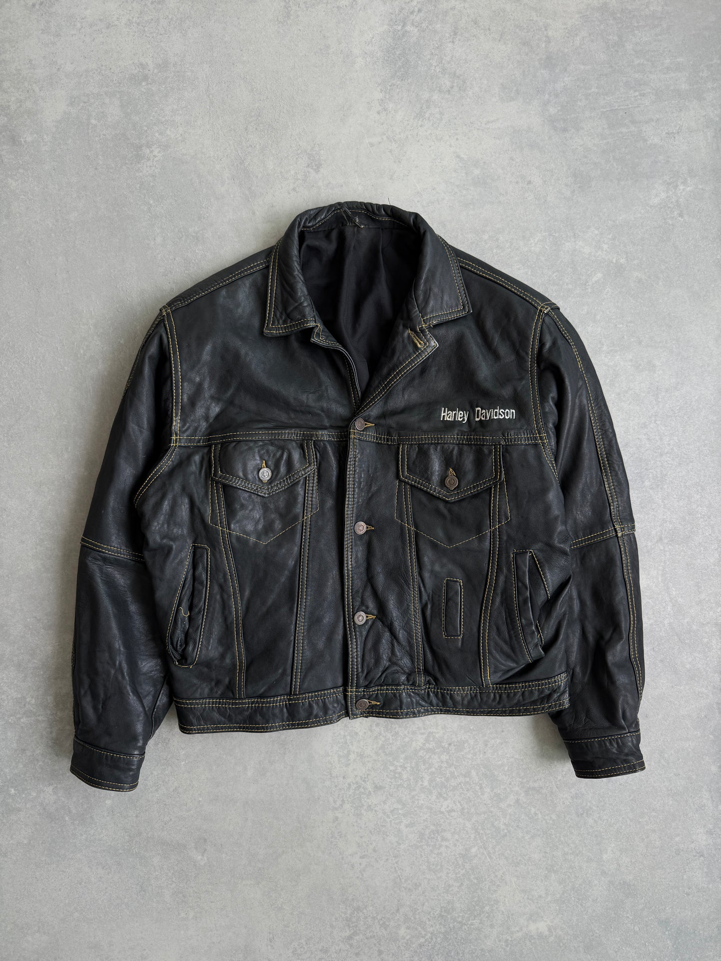 Harley Davidson vintage muška kožna jakna (S)