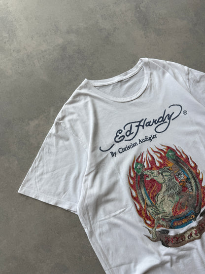 Ed Hardy Y2K muška oversized majica (XL)