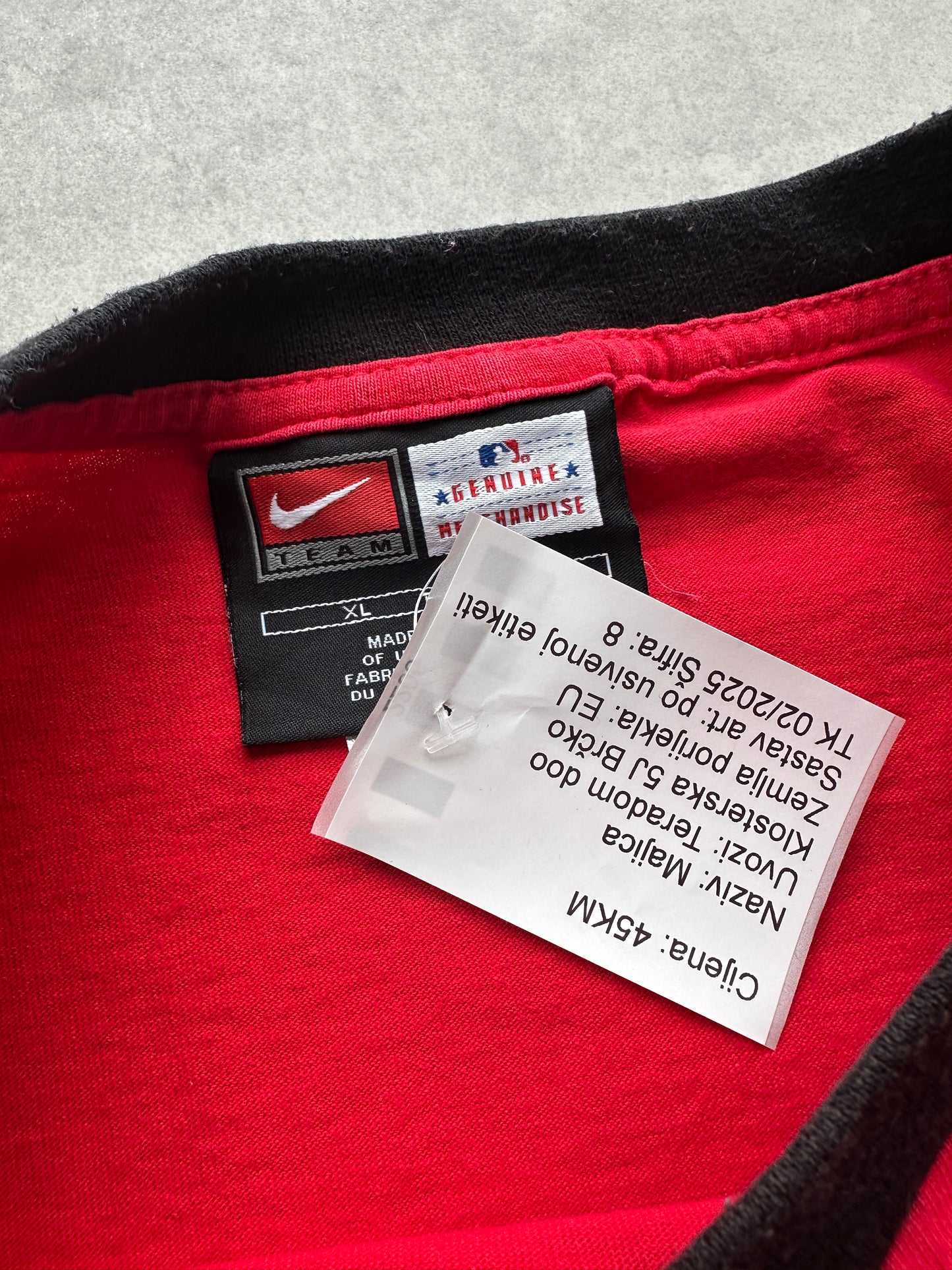 Nike x Cincinnati Reds vintage 90s center swoosh muška majica (XL)