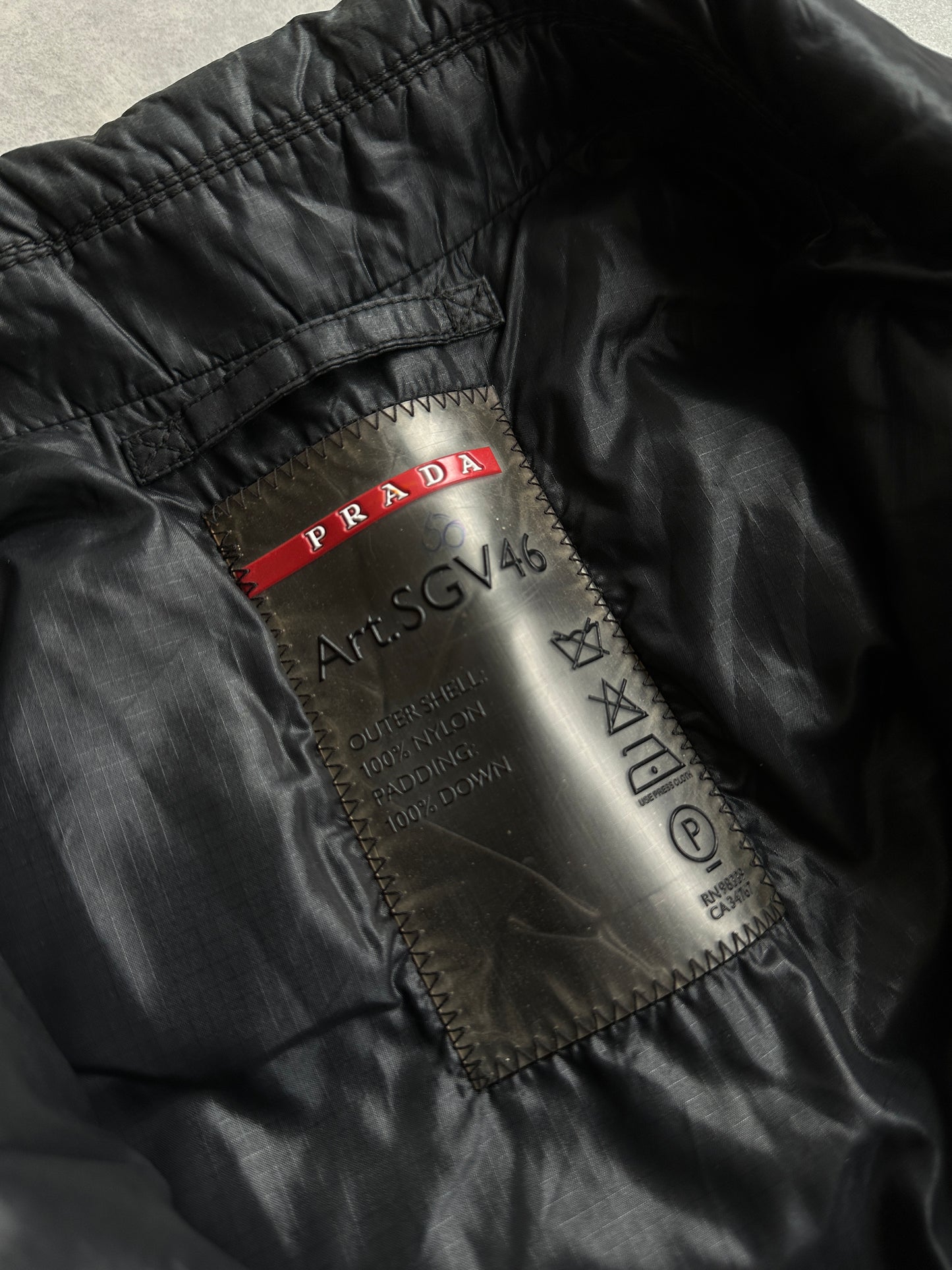 Prada Sport vintage Y2K muška puffer jakna (S)