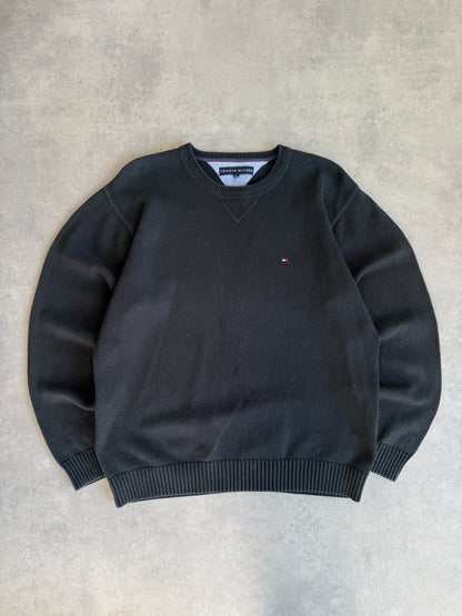 Tommy Hilfiger muški vintage crni džemper (XL)