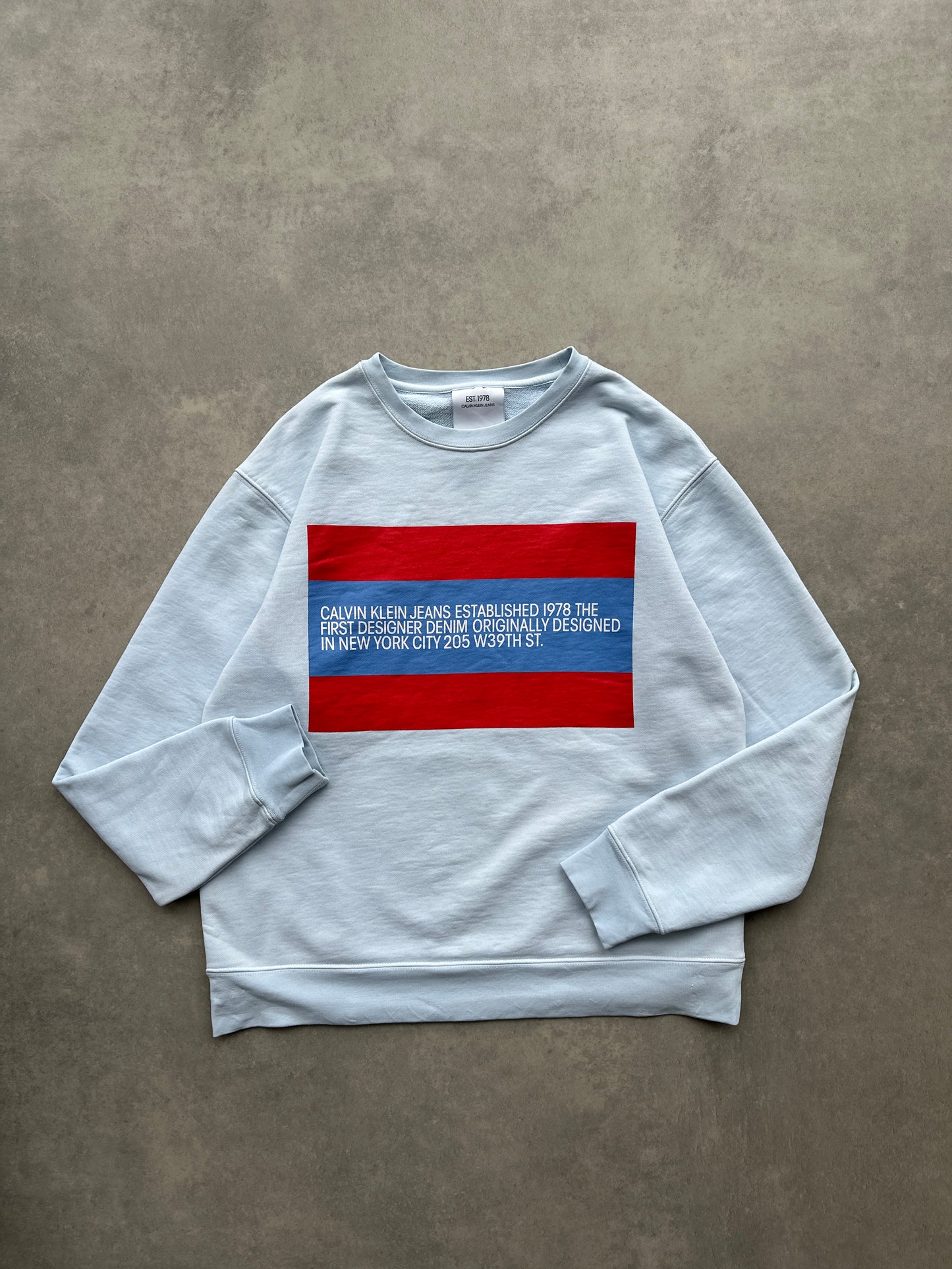 Calvin Klein Jeans muška plava dukserica (S)