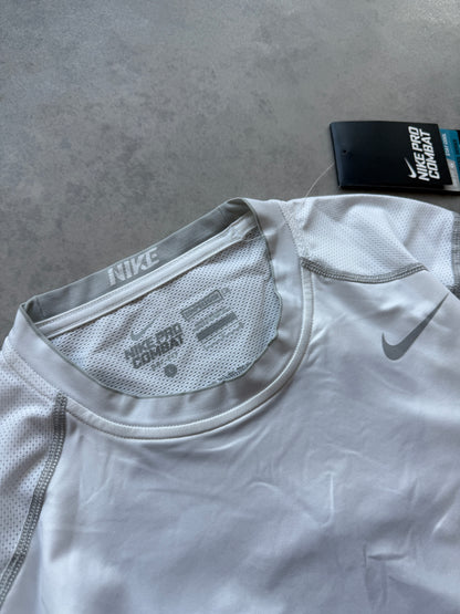 Nike Pro Combat muška bijela kompresiona majica (M, L, XL)