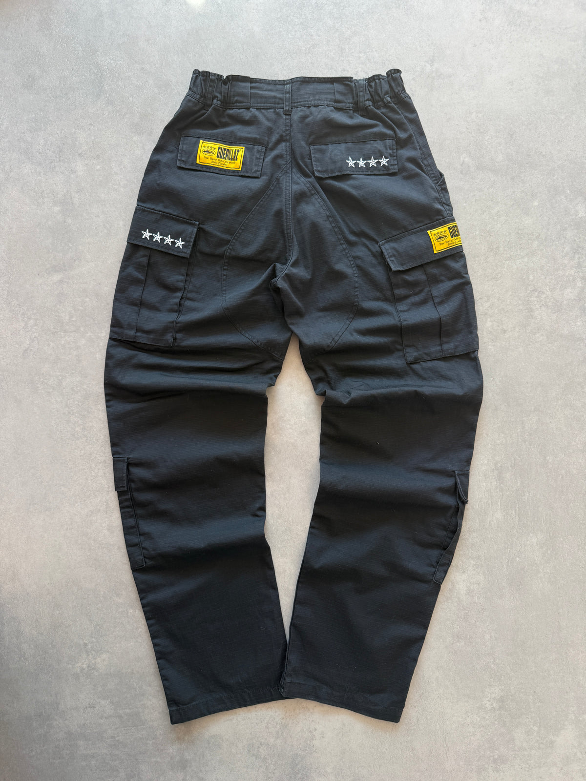 Corteiz bootleg muške crne cargo hlace (M)
