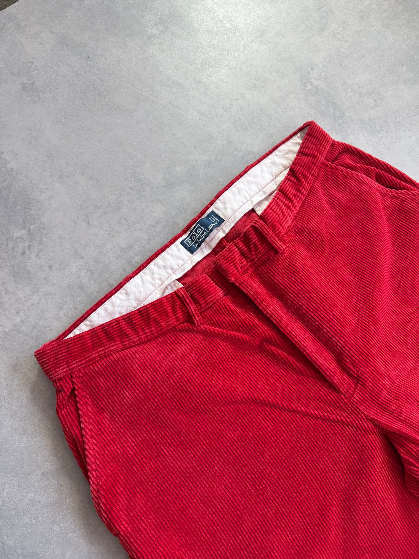 Polo by Ralph Lauren vintage muške samt crvene hlace (40x32)