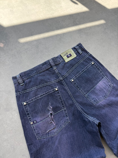 Southpole Y2K muške baggy farmerke (38)