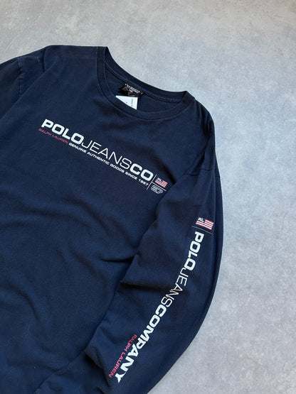 Polo Jeans Company vintage muška plava majica (L)