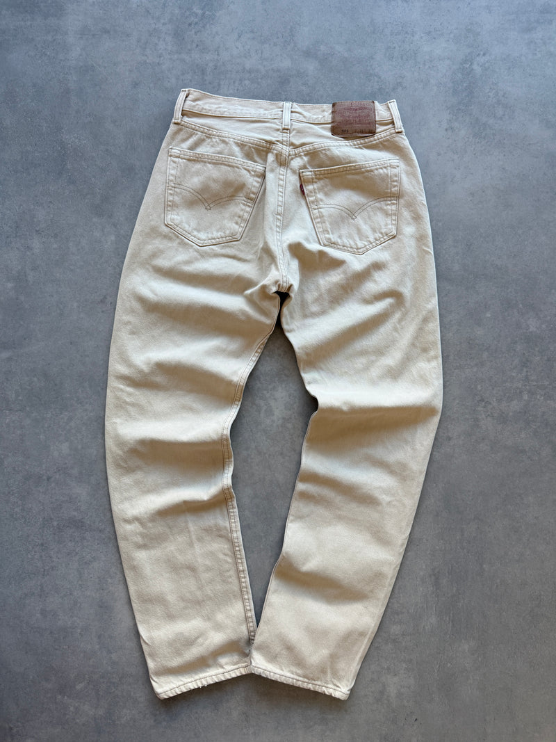 Levis 501 vintage ženske bež farmerke (31x32)