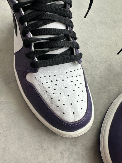 Nike Air Jordan 1 Retro High Court Purple White muške patike (42.5)