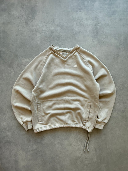 Nike 2000s ženska oversized bež dukserica (S)