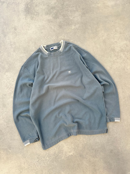 Fila 90s muška svijetlo plava baggy dukserica (L)