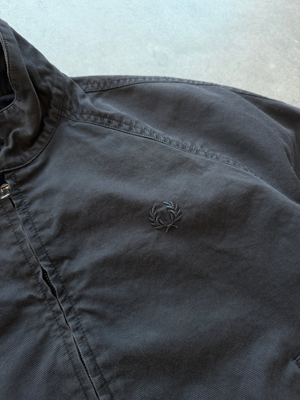 Fred Perry muška siva retro harrington jakna (S)