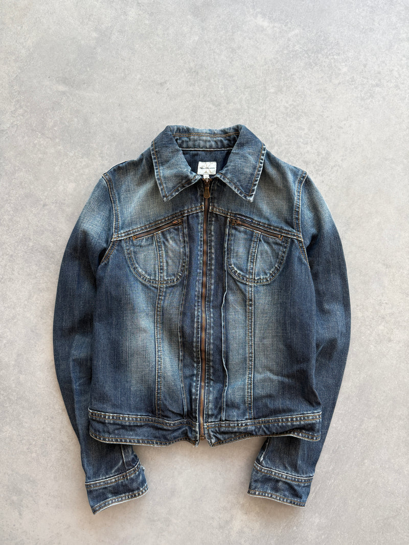 Calvin Klein Y2K ženska slim fit teksas jakna (M)