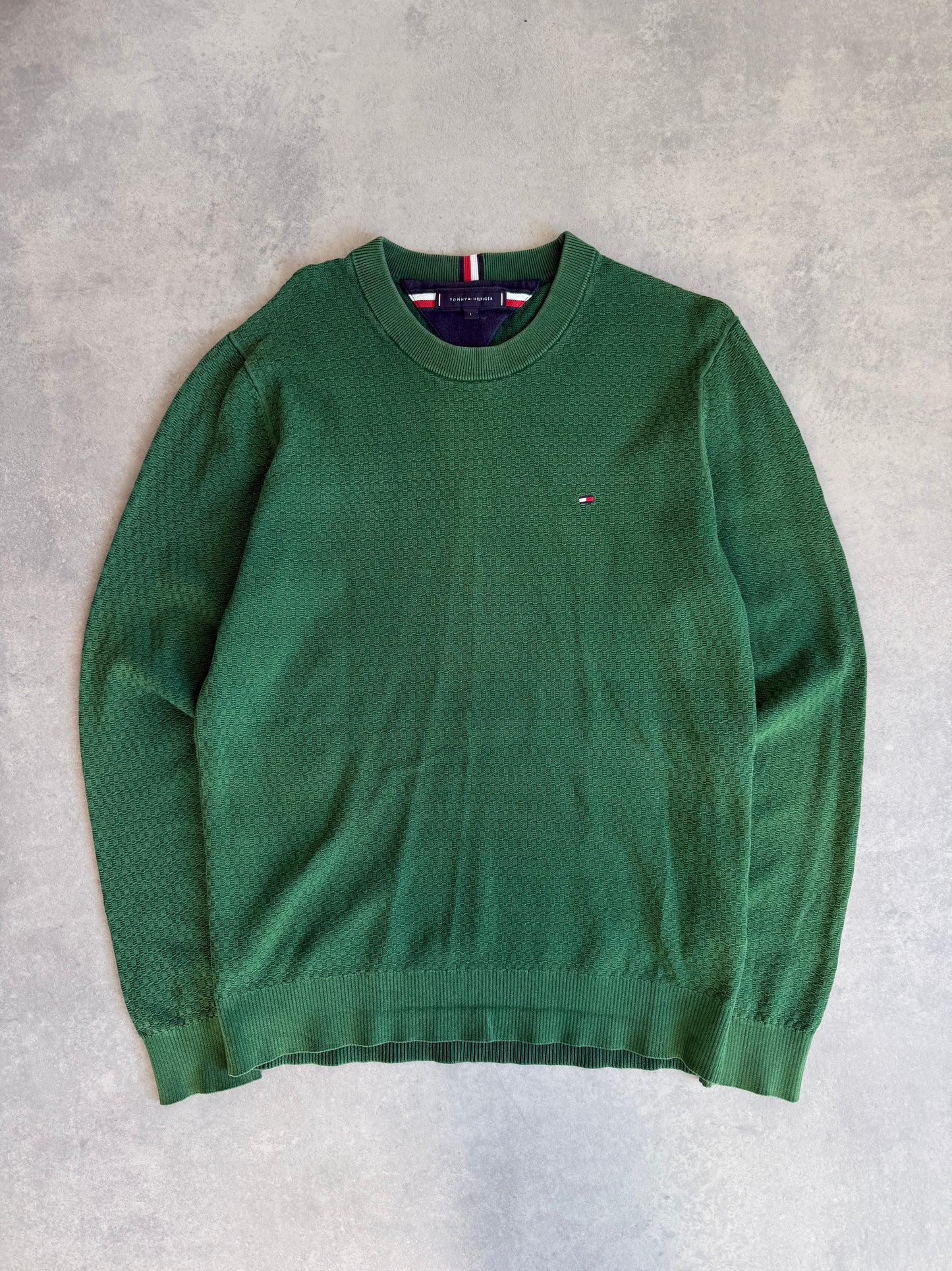 Tommy Hilfiger muški zeleni džemper (L)