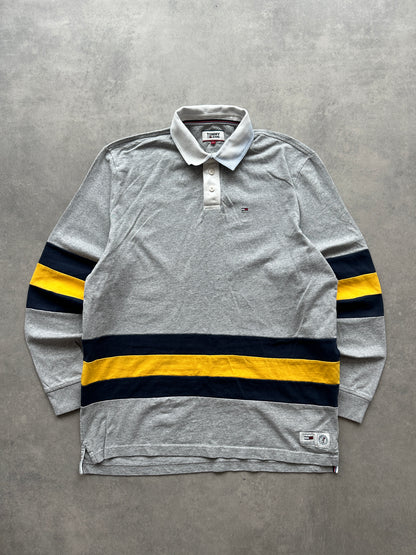 Tommy Jeans muška siva polo majica (L)