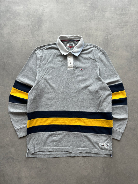 Tommy Jeans muška siva polo majica (L)